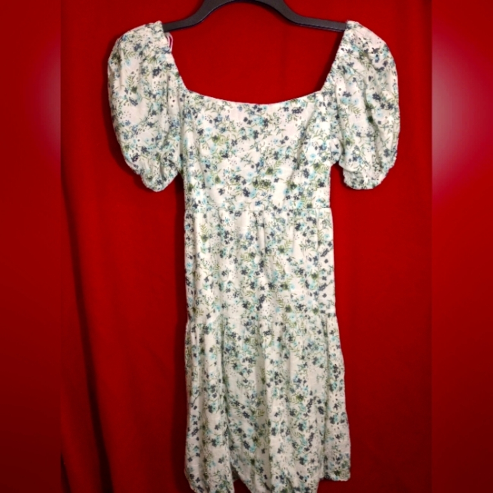 Floral Puff Sleeve Dress